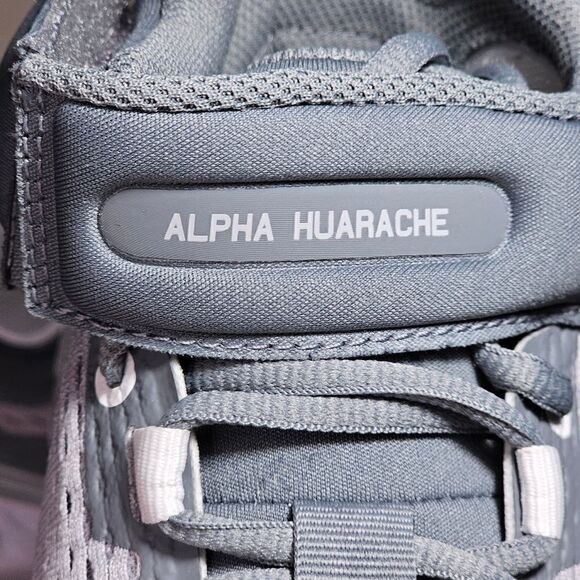 Nike Alpha Huarache Elite 4 Mid Baseball Cleats Shoes Men's 7 Grey DJ6520-012 SE - Picture 9 of 16